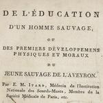    1793 - De l&#039;éducation d&#039;un homme sauvage